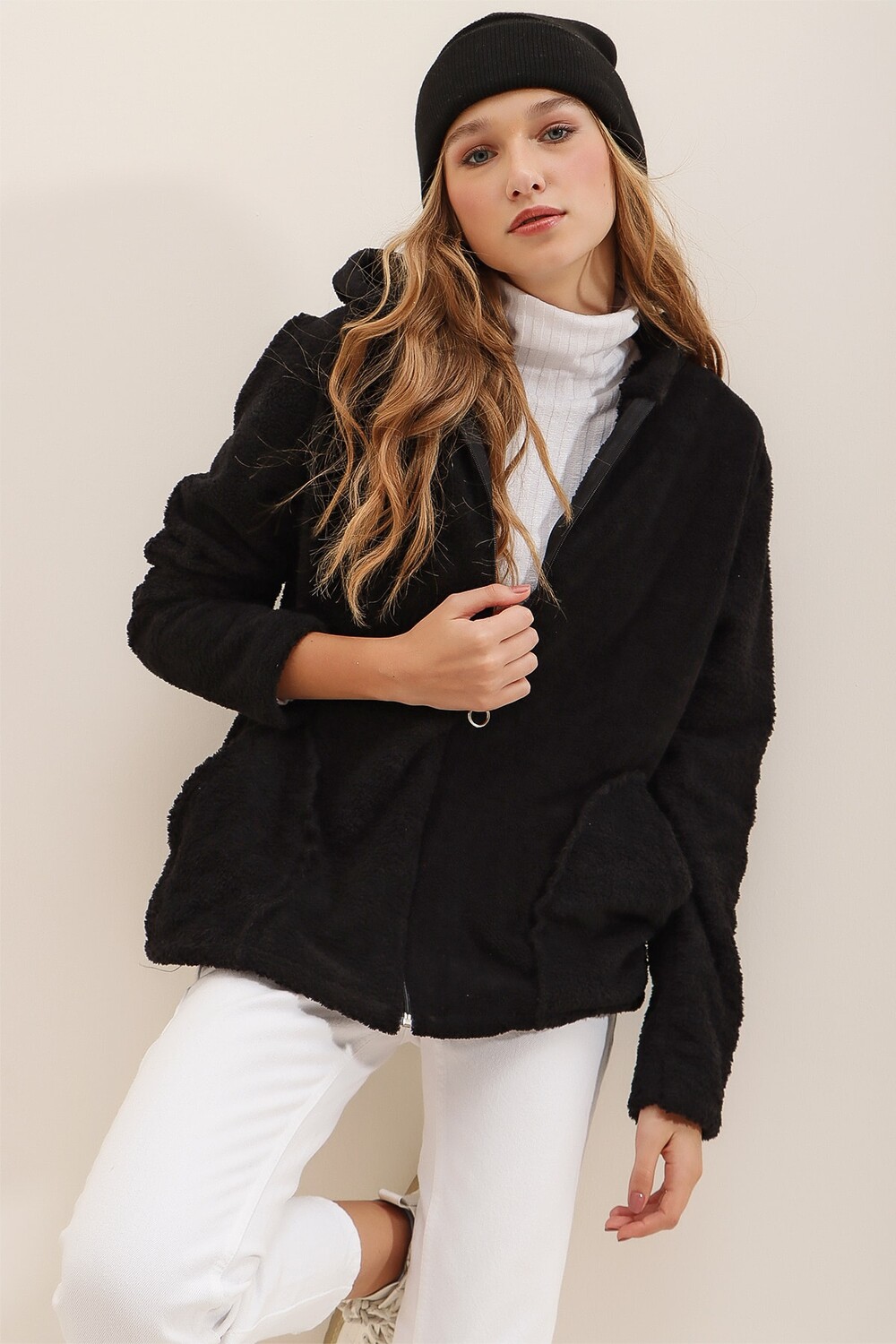 

Кардиган - Черный - Oversize Trend Alaçatı Stili, черный