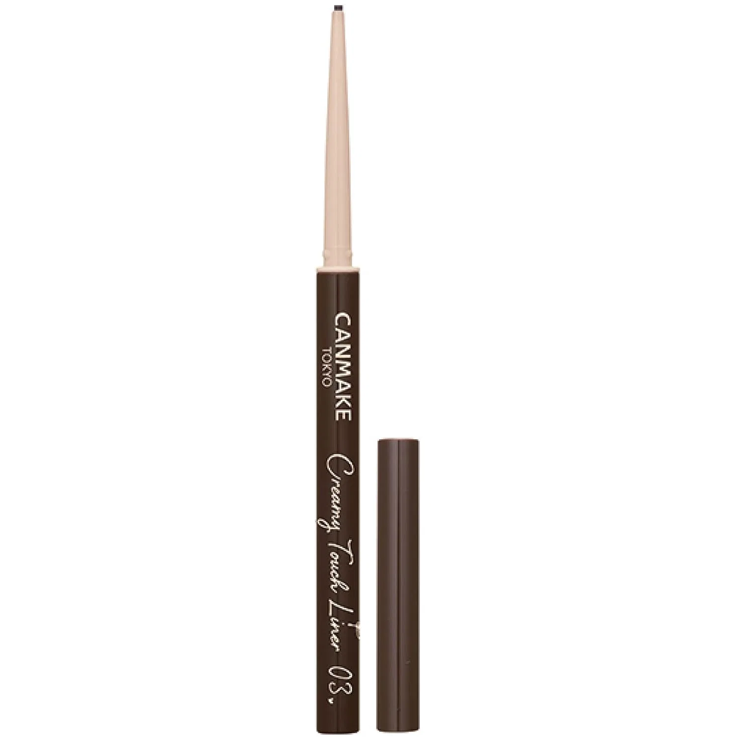 Карандаш для глаз «Creamy Touch Liner» от Canmake, оттенок 03 Dark Brown Canmake