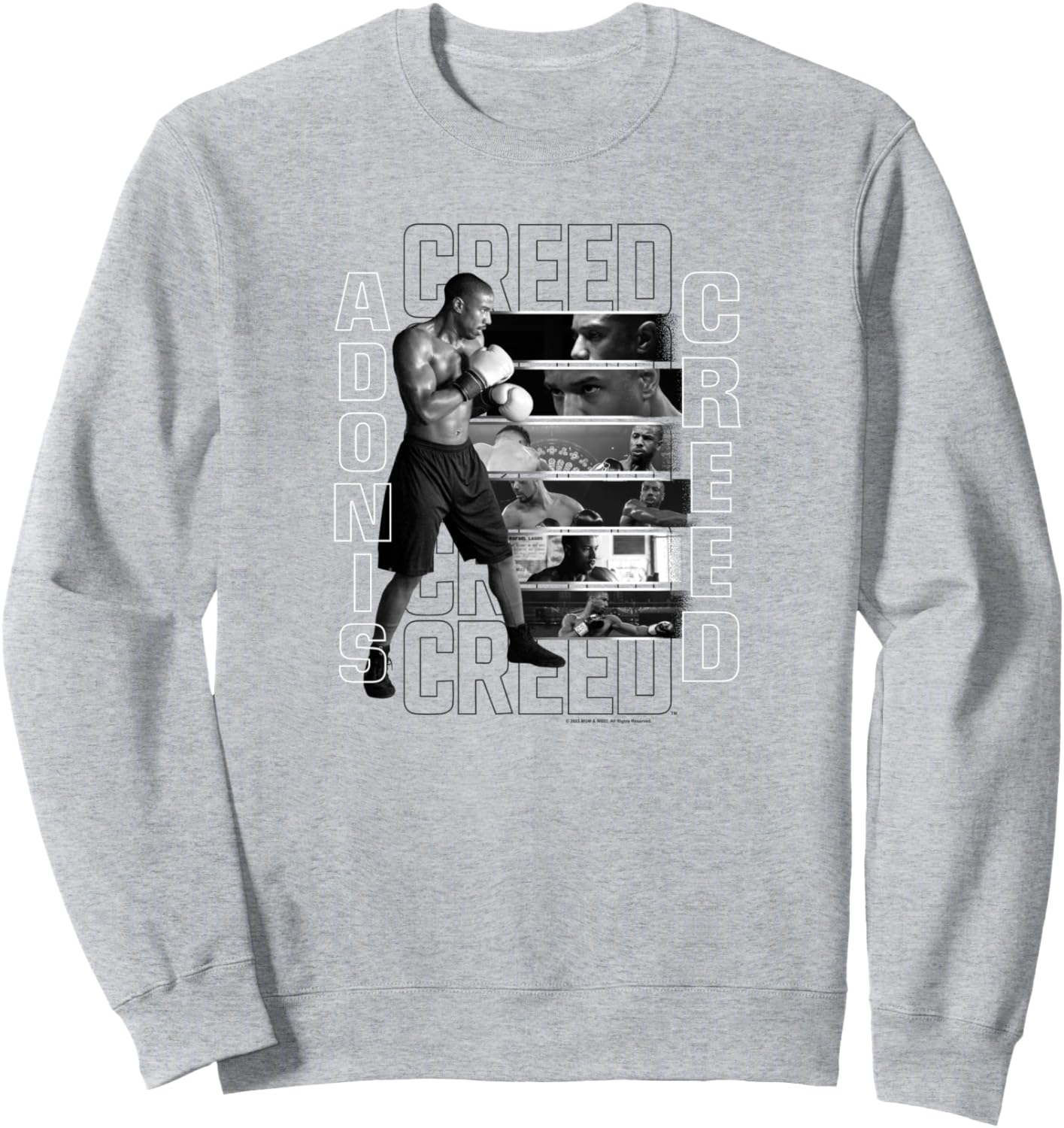 

Толстовка с изображением Крида Адониса в черно-белых панелях, серая Creed, Черный, Толстовка с изображением Крида Адониса в черно-белых панелях, серая Creed