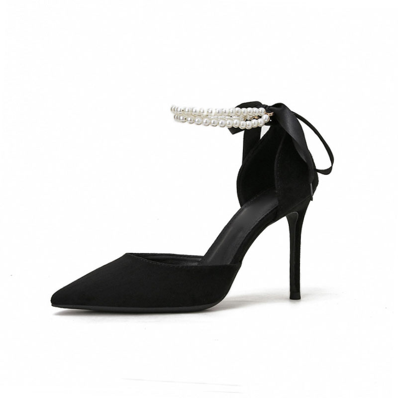 Туфли женские на высоком каблуке Lunnifeiya, цвет 888-1 Black (9cm)