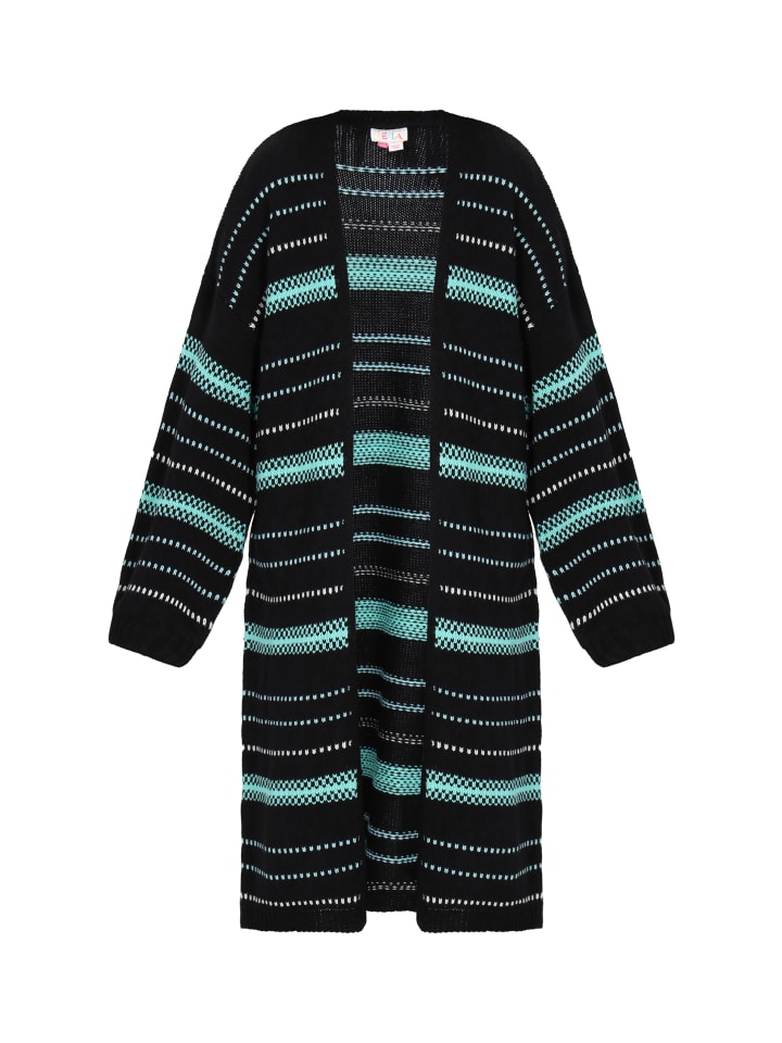 

Женский кардиган цвета морской волны IZIA