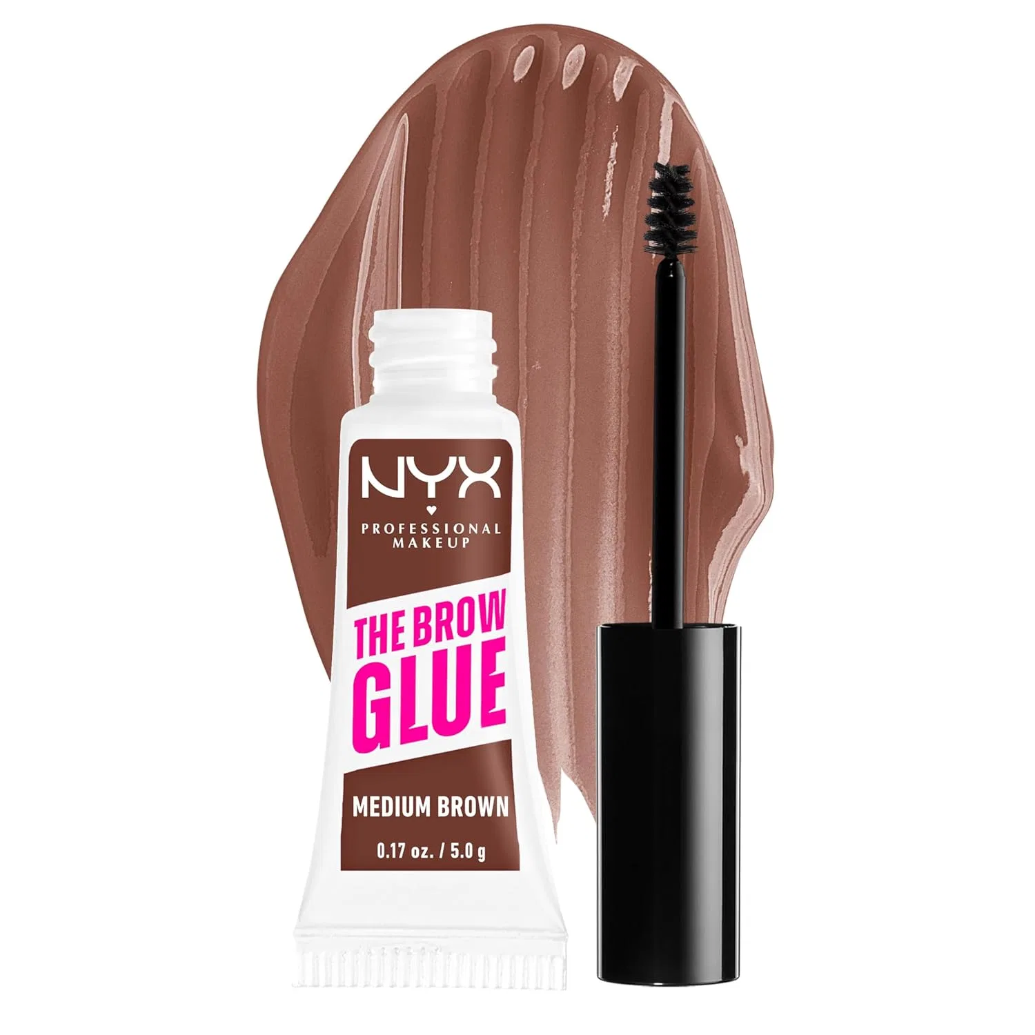 Гель для бровей «Professional Brow Glue Instant Styler Medium Brown» от NYX Professional Makeup Nyx Professional Makeup, Mid-Brown
