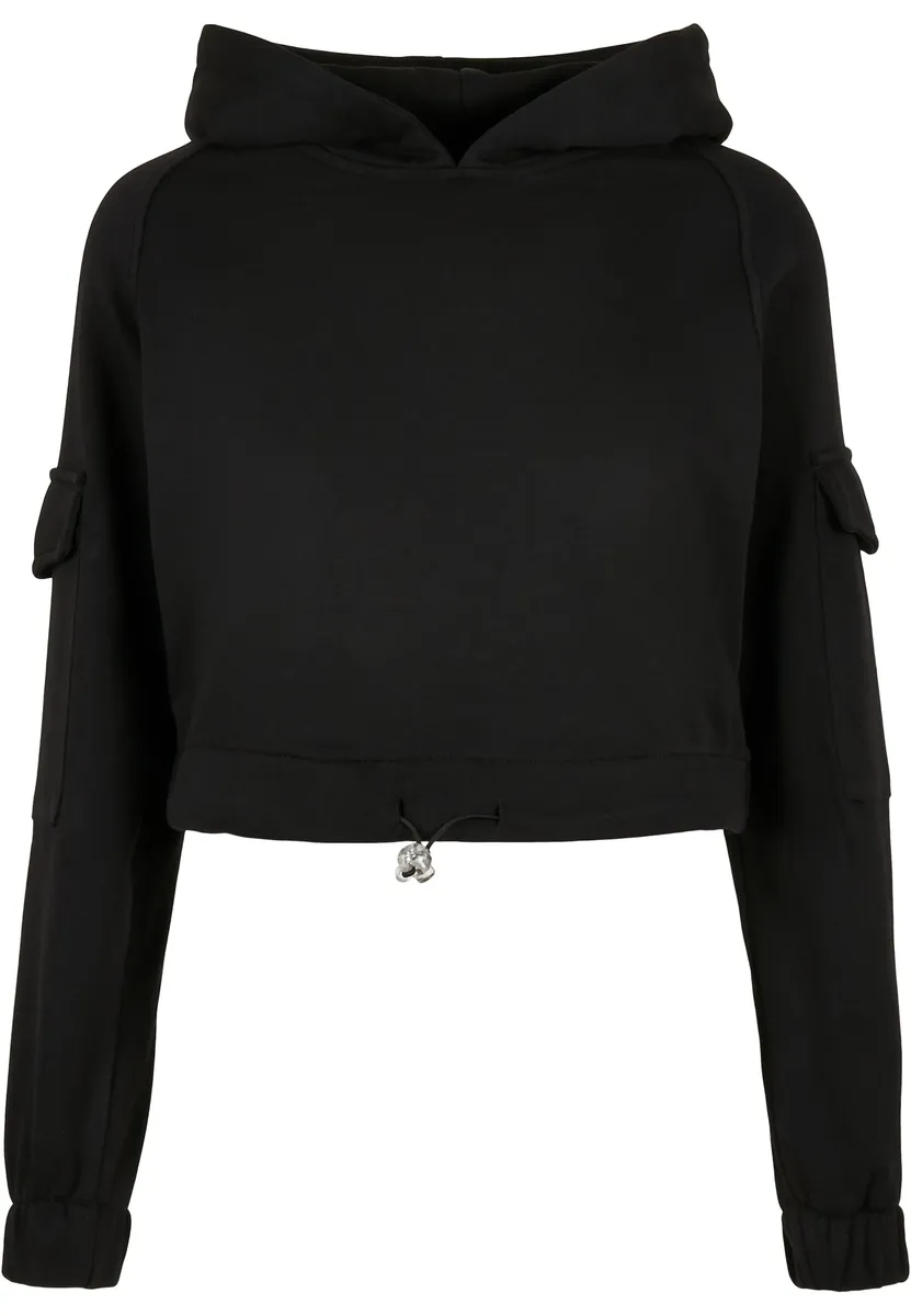 

Толстовка URBAN CLASSICS " Urban Classics Ladies Short Worker Hoody", черный