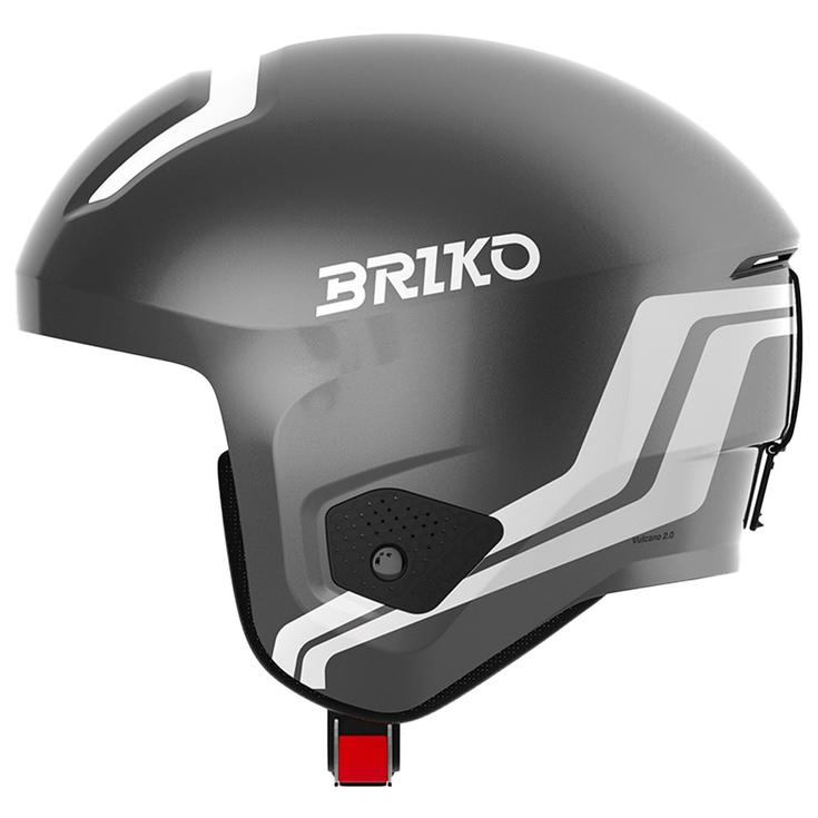 

Шлем Вулкан 2.0 мипс блестящий металлик темно-серый белый - s Briko