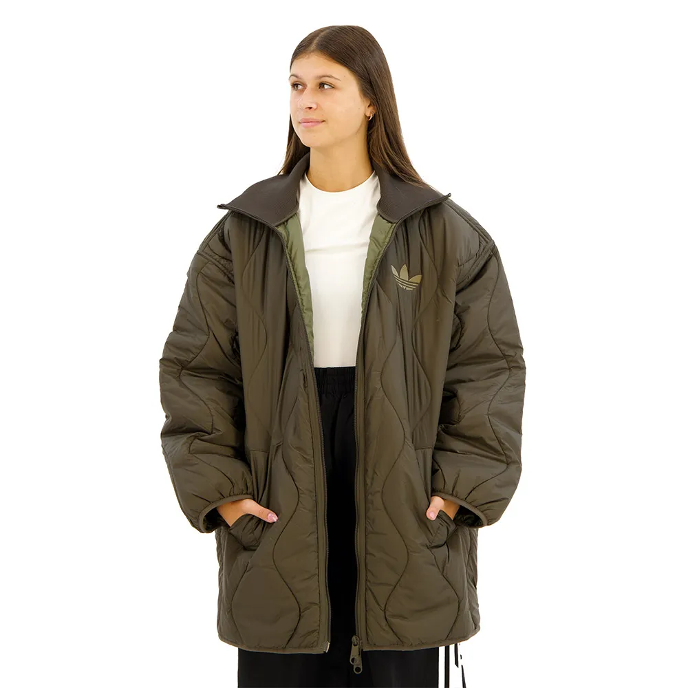 

Куртка adidas Originals Fashion Quilted Mid, зеленый/серый
