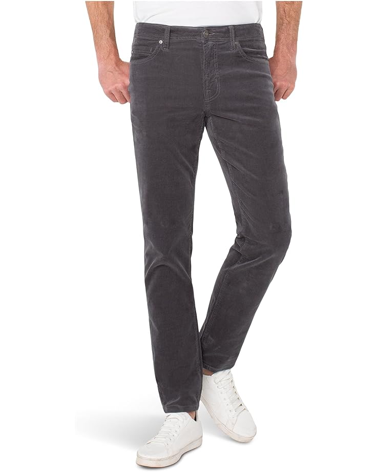 

Мужские брюки Liverpool Los Angeles Kingston Mid-Rise Modern Straight Corduroy, Gray Pinstripe
