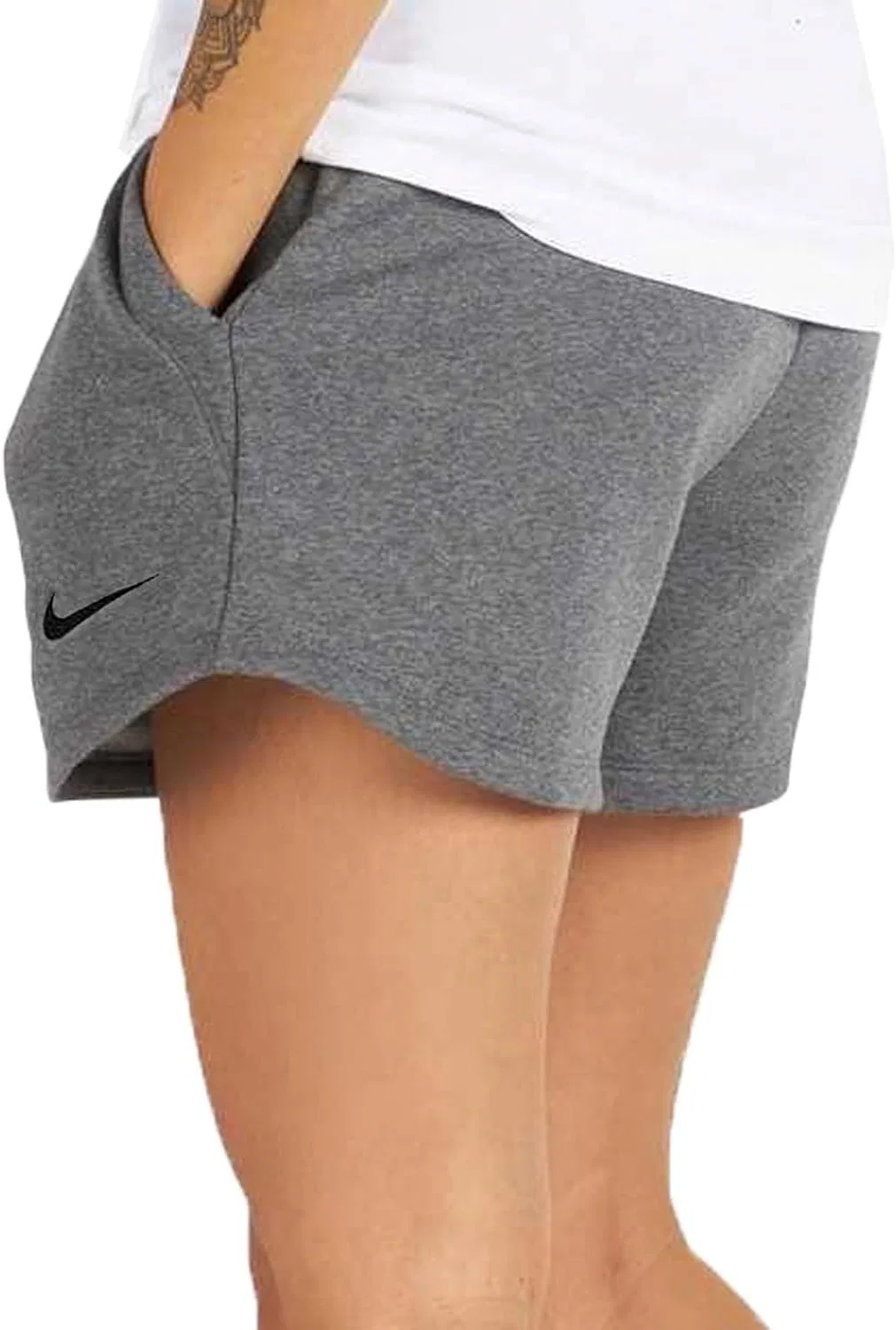 Шорты Nike Park 20 флисовые, серые — фото 3