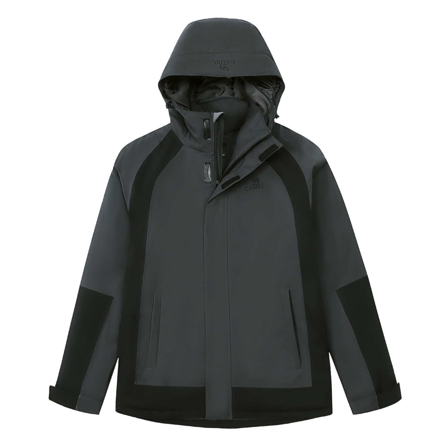 

Camel Верблюжья куртка унисекс для отдыха на открытом воздухе, Теплый белый/темно-синий