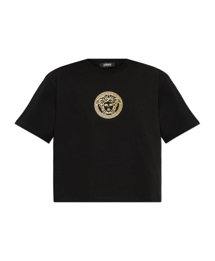 

Футболка с головой Медузы Versace, черный