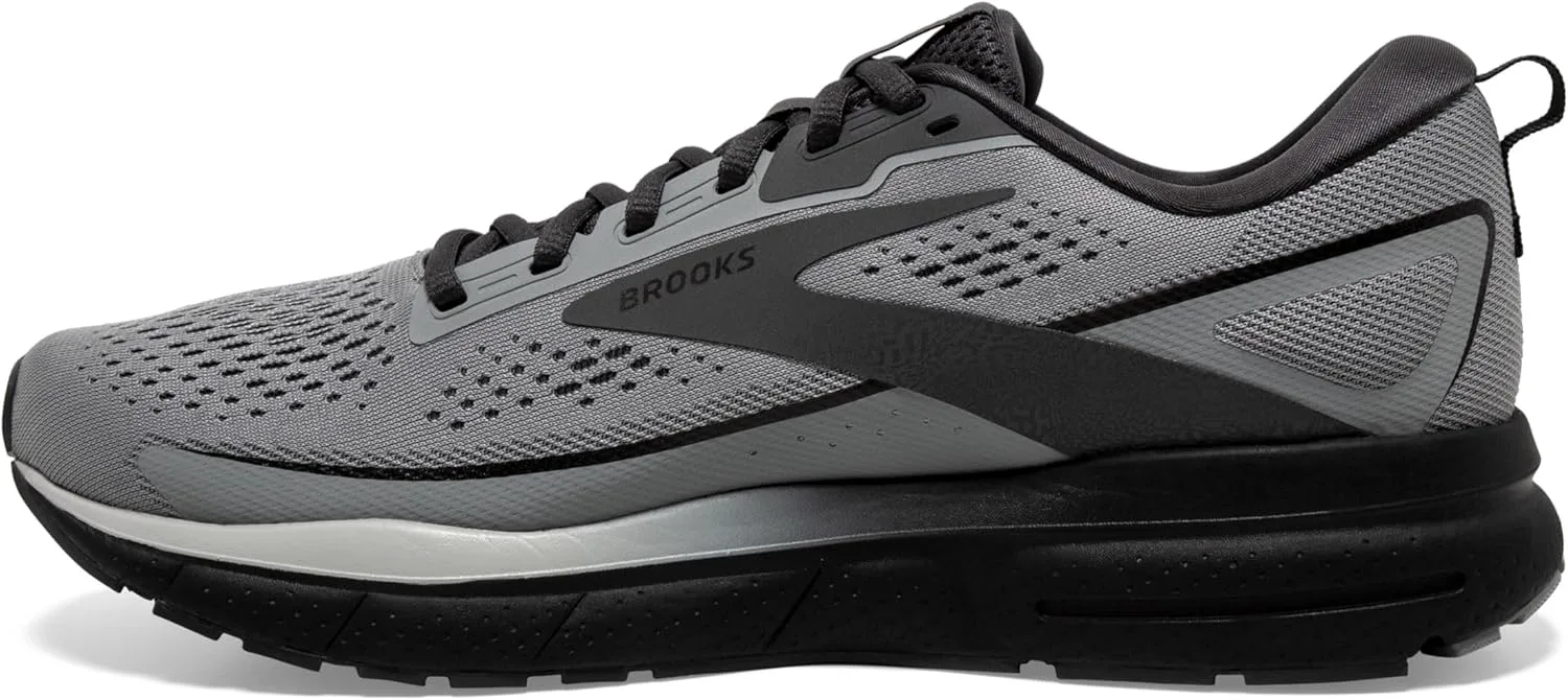Мужские нейтральные беговые кроссовки Brooks Trace 3, серый/черный — фото 4