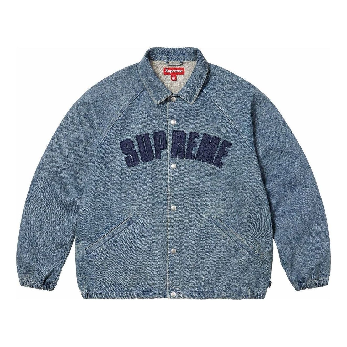 Куртка Supreme Arc Denim Coaches Jacket 'Washed Indigo'