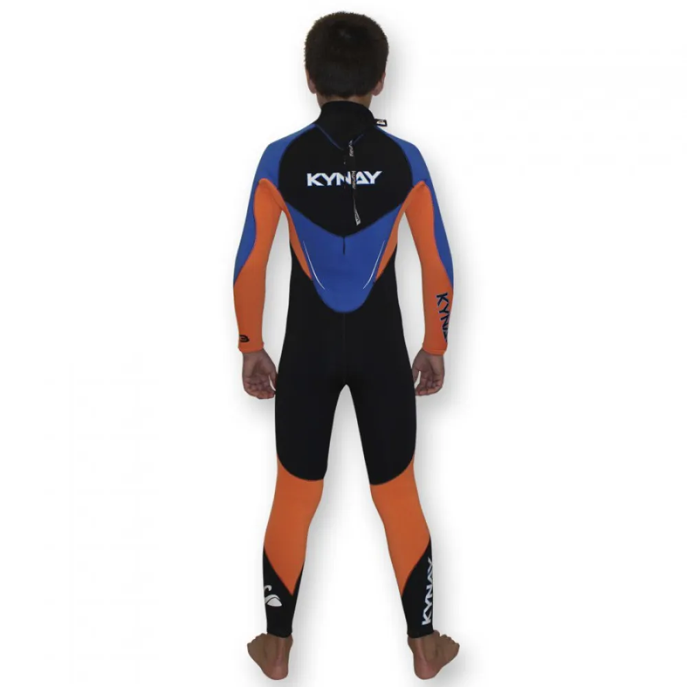Неопреновый костюм с длинными рукавами и молнией на спине Kynay Surf Ultra Stretch Junior, мультиколор — фото 2
