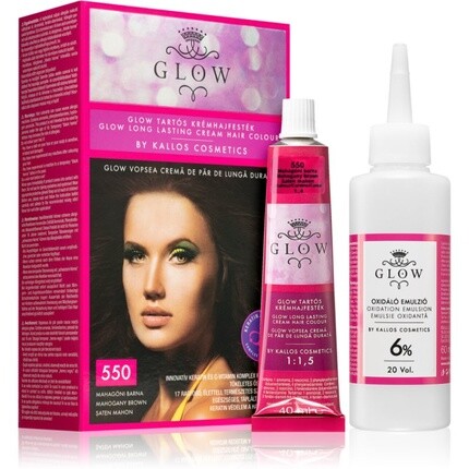 

Kallos Стойкая краска для волос Glow 550 Красное дерево Коричневый