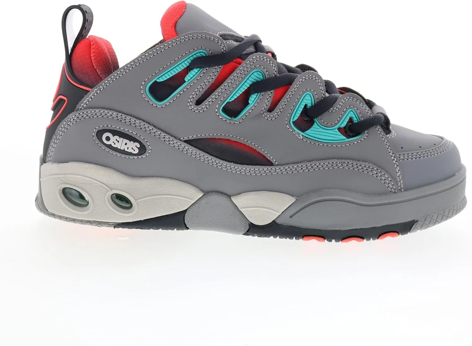 Мужские скейтбордические кроссовки Osiris D3 E, Grey, Orange, Turquoise — фото 2