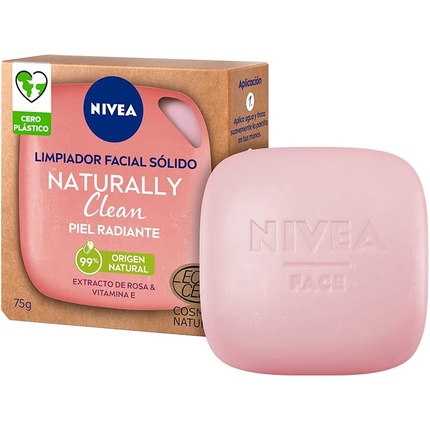 

Твердое очищающее средство для лица Naturally Clean Radiant Skin, 75 г, Nivea