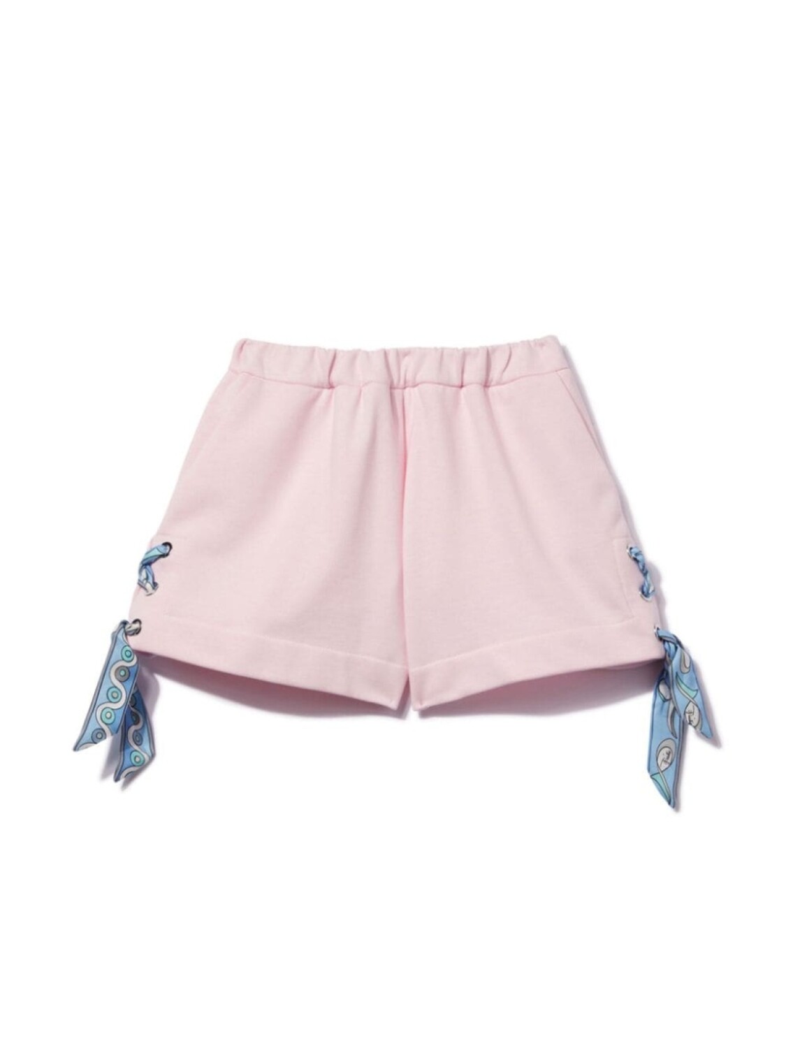 

PUCCI Junior хлопковые шорты со шнуровкой, розовый