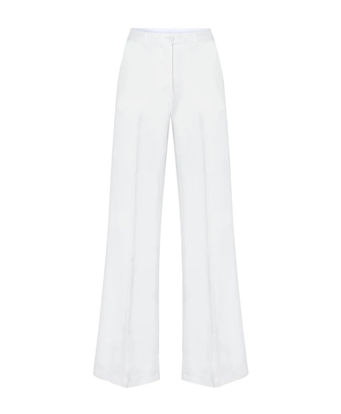 

Белые брюки с поясом Aspesi, белый