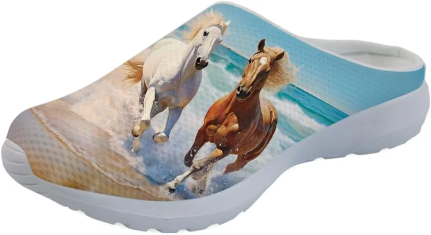 

Кроссовки Forchrinse Blue Dolphin для женщин с эластичной вставкой, мужские садовые сабо с поддержкой свода, повседневная обувь, тапочки для дома, сандалии, легкие