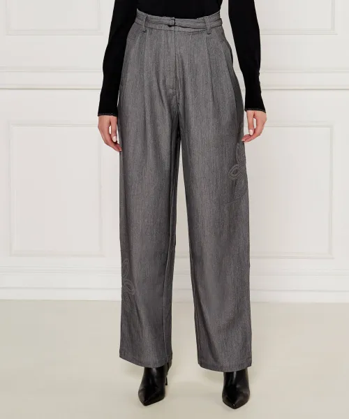 

Брюки с ремнем Flare fit Desigual, серый