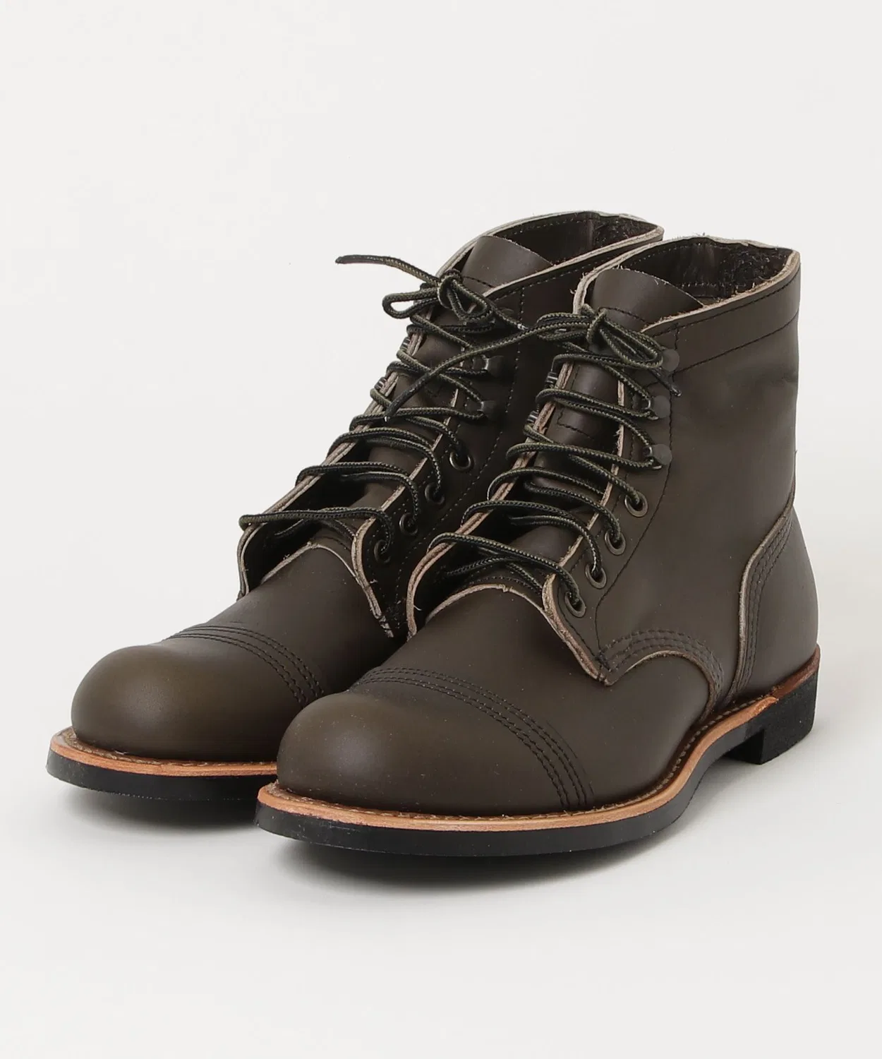 Ботинки Iron Ranger с кэп-тоу из кожи Alpine Portage, Red Wing, 8078, цвет хаки-коричневый