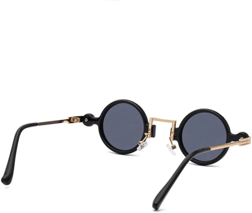 

Солнцезащитные очки MUTYNE в стиле ретро-панк для женщин, винтажные, маленькие круглые, с защитой от УФ-излучения UV400. Подходят для женщин и мужчин, Clear Blue