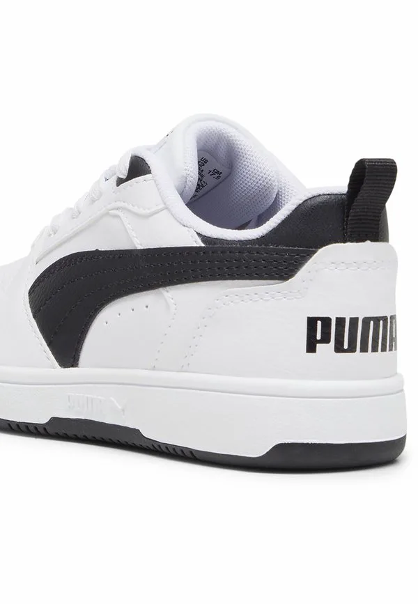 Кроссовки rebound low Puma, White/Black/Black — фото 4