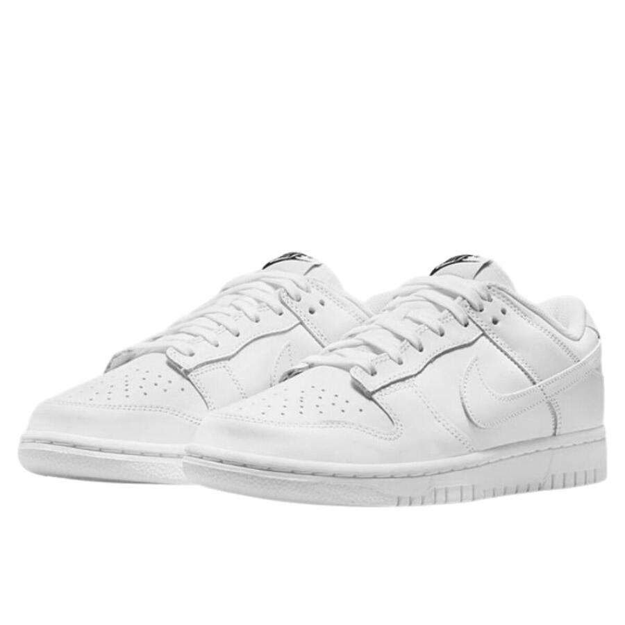 NIKE Кроссовки Dunk Low Triple White (2021) — фото 2