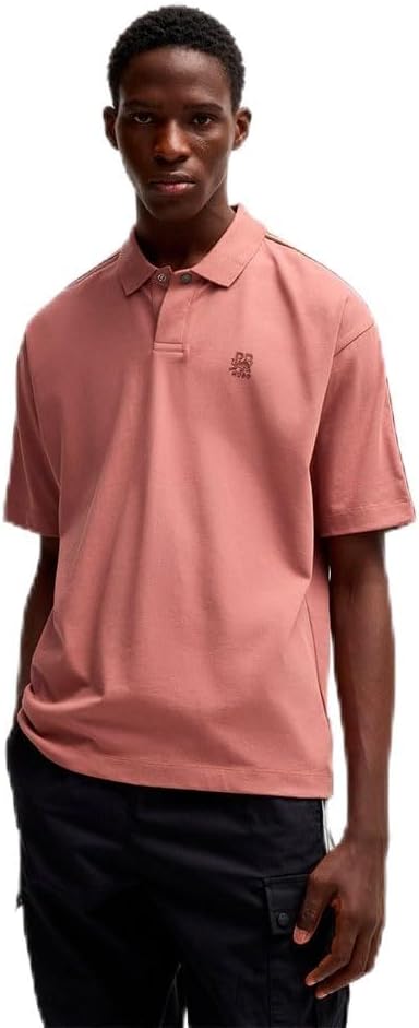 

Хлопковая поло Hugo с логотипом F1, Pink, Розовый, Хлопковая поло Hugo с логотипом F1, Pink