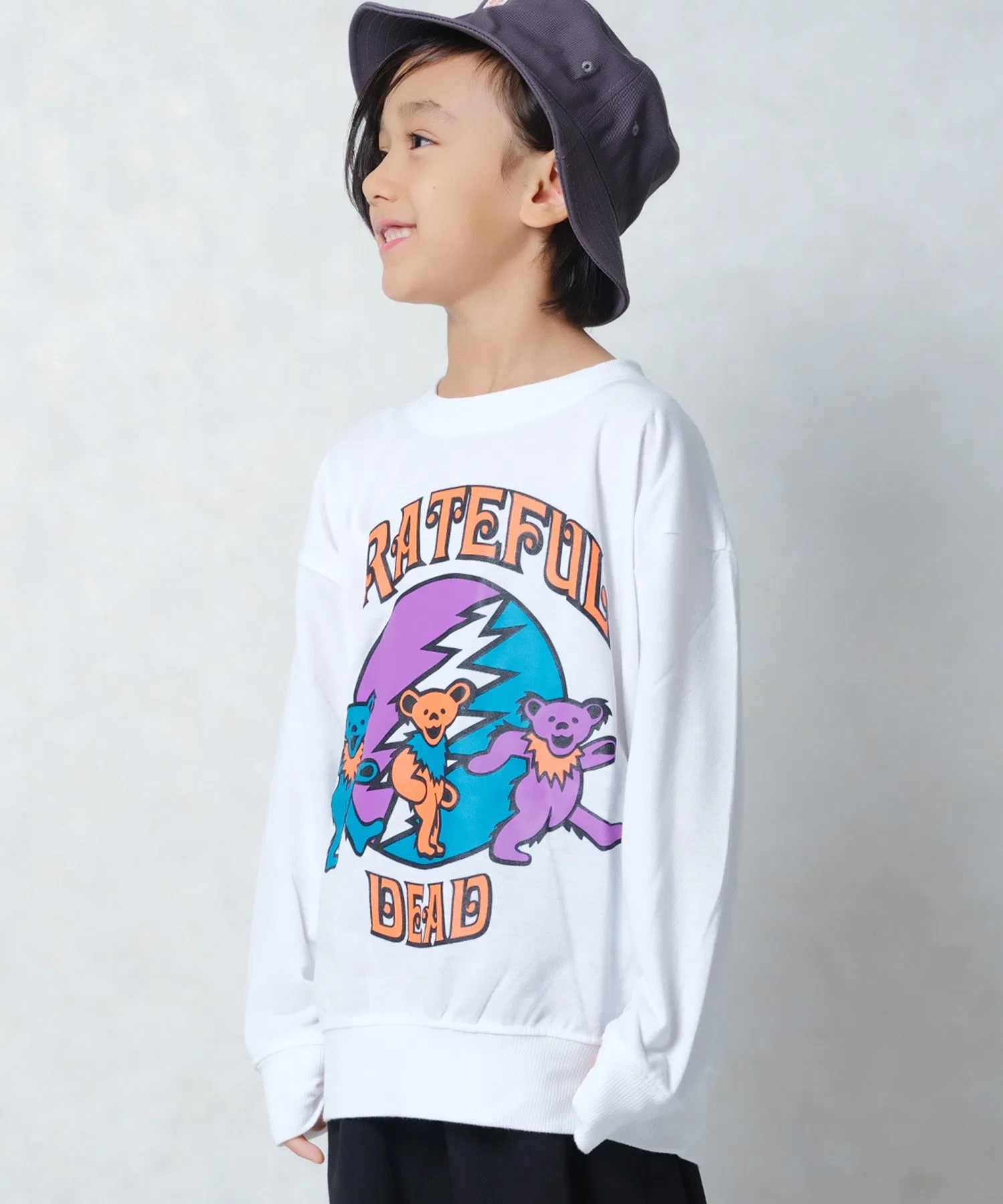 Мини-толстовка GRATEFUL DEAD с крупным принтом из французского махрового трикотажа — фото 2