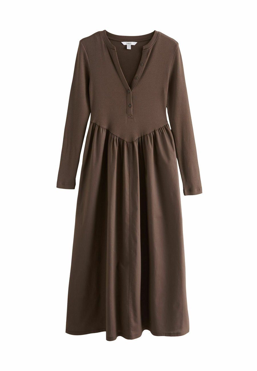 

Платье Next WAISTED MIDI, Chocolate Brown/Brown