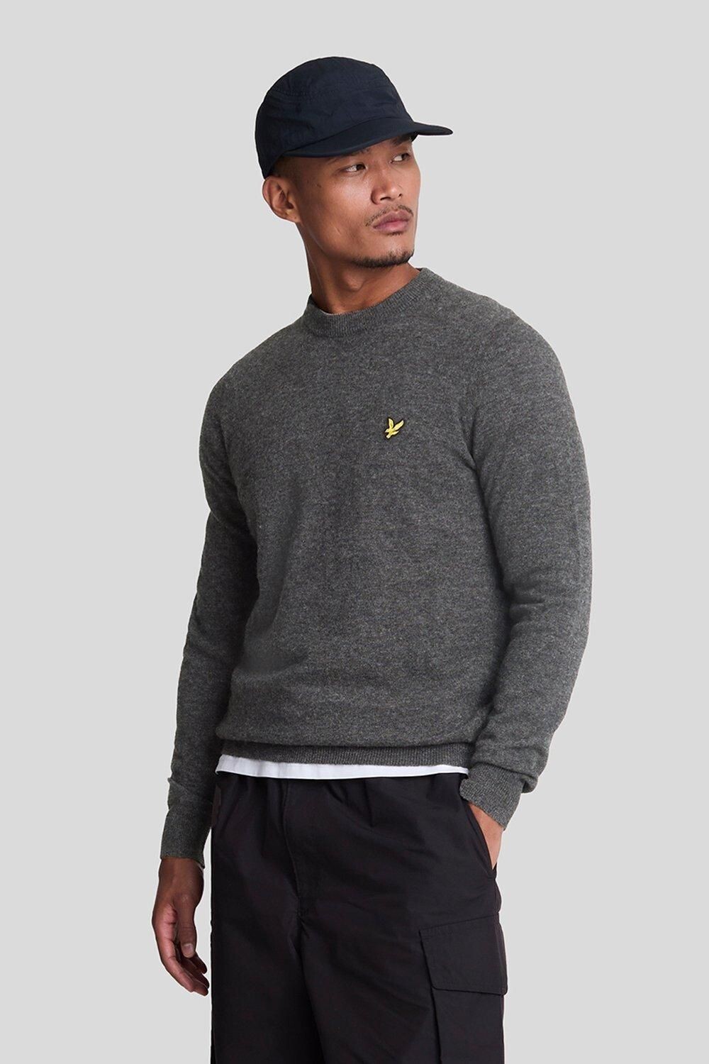

Джемпер Lyle & Scott с круглым вырезом, темно-серый