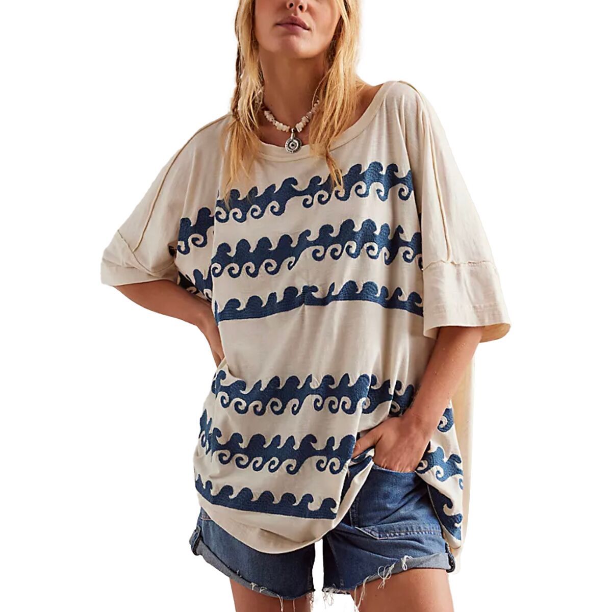 

Футболка Chill vibes Free People, мультиколор