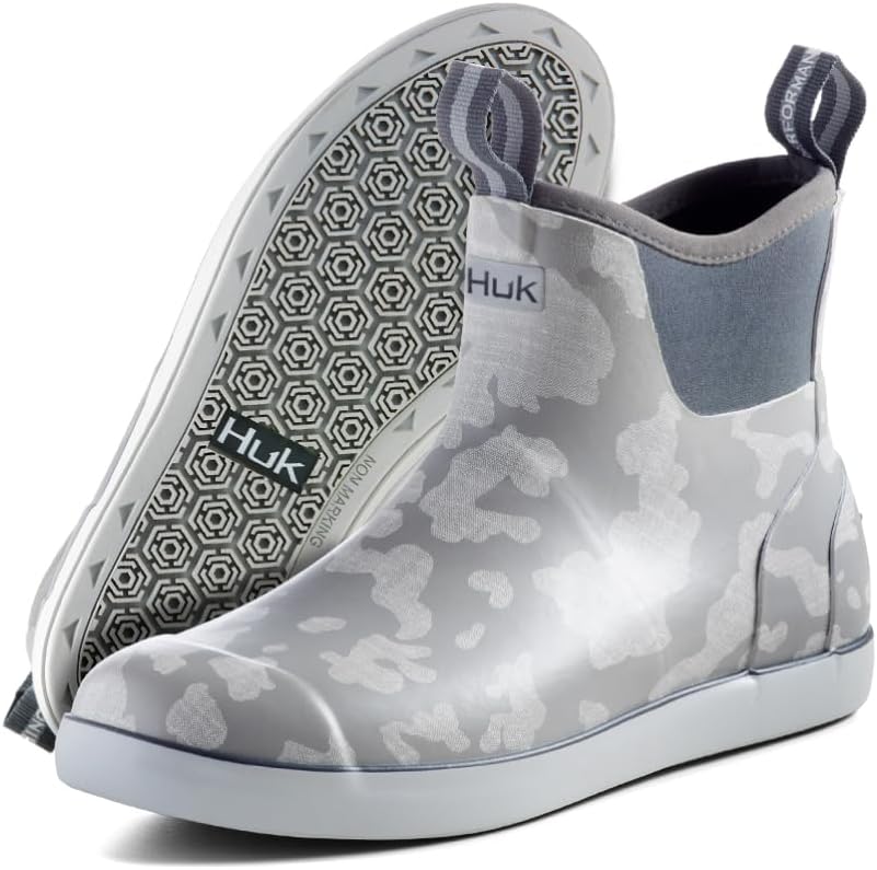 

Мужские ботинки HUK Rogue Wave, высокопроизводительная обувь для рыбалки и работы на палубе, серый