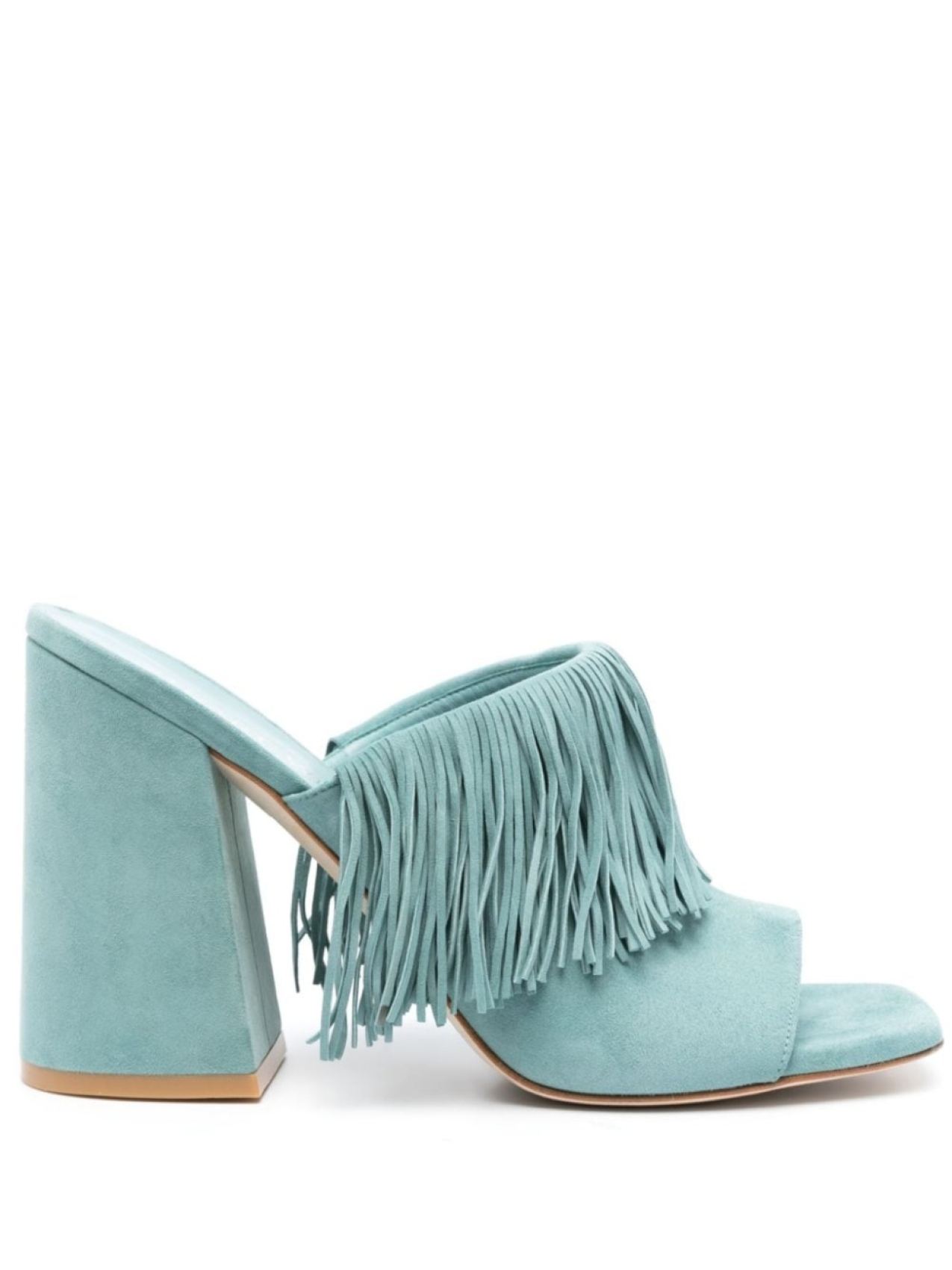 

Stuart Weitzman мюли Tia Fringe 100, синий