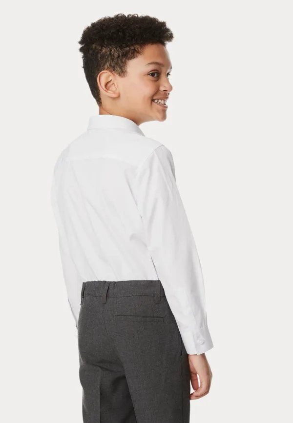 5 шт., стандартный крой, легко гладится, школьная рубашка Marks & Spencer, White — фото 2
