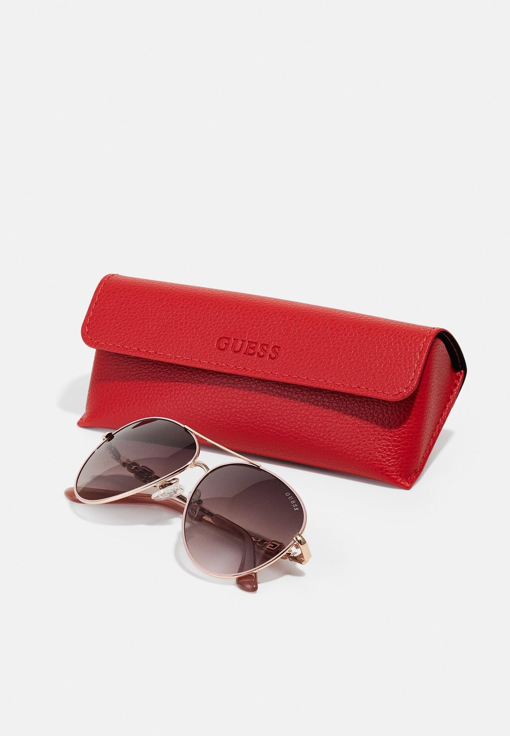 

Солнцезащитные очки Guess, розовый/коричневый с градиентом