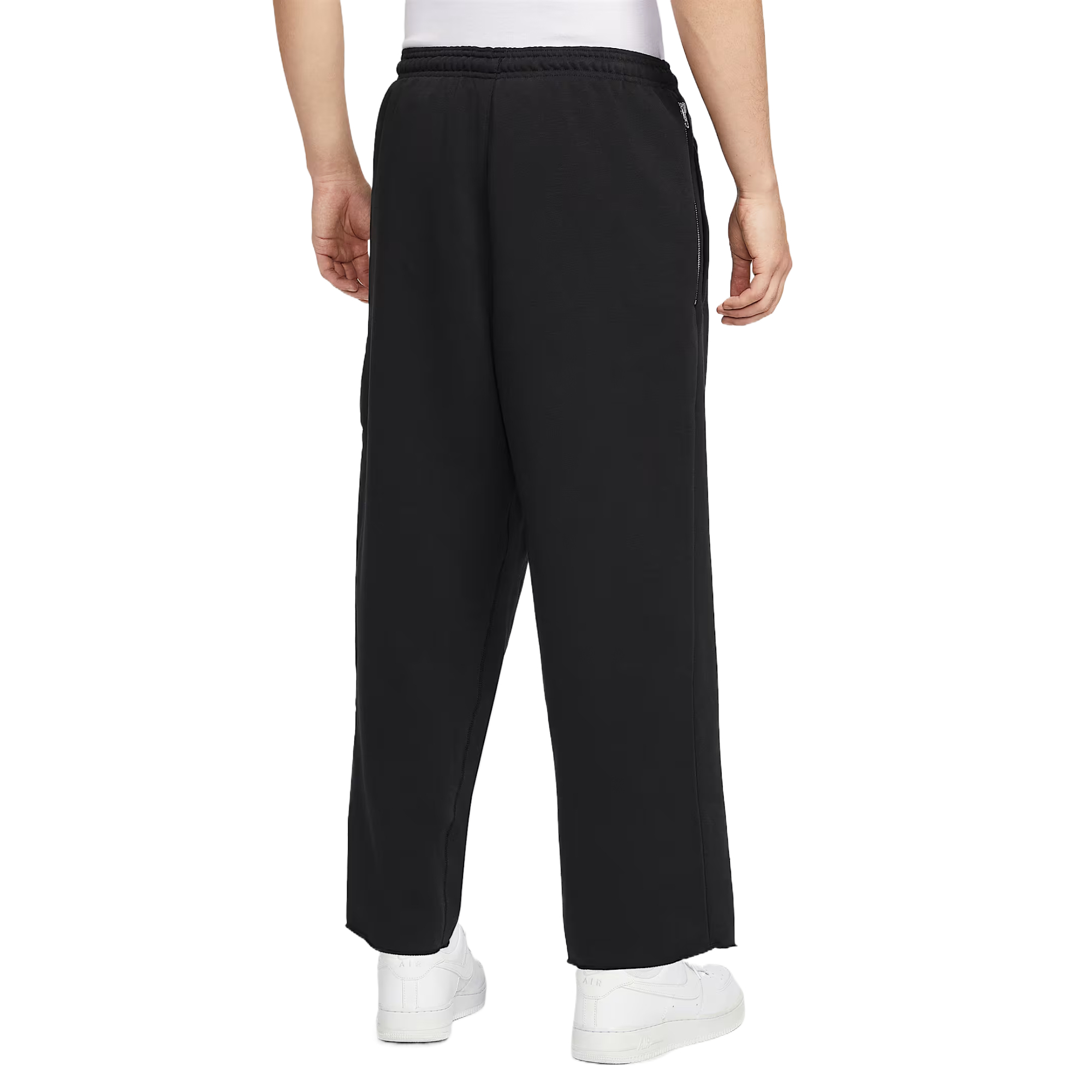 Nike Стандартные повседневные брюки Dri Fit для мужчин Black/Light Ivory White — фото 4