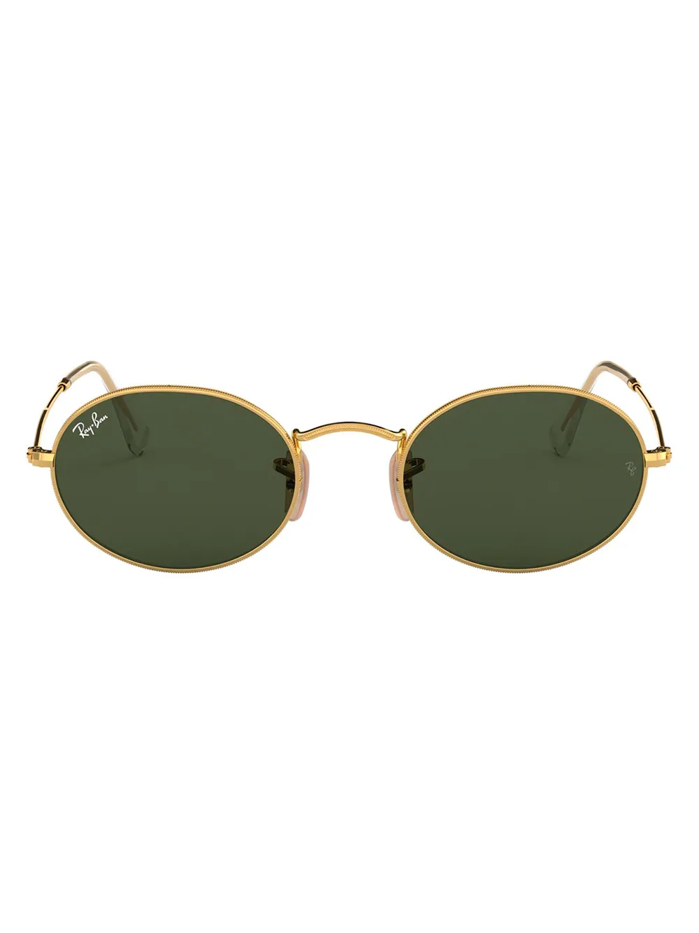 

Солнцезащитные очки в овальной оправе Ray-Ban, золотой