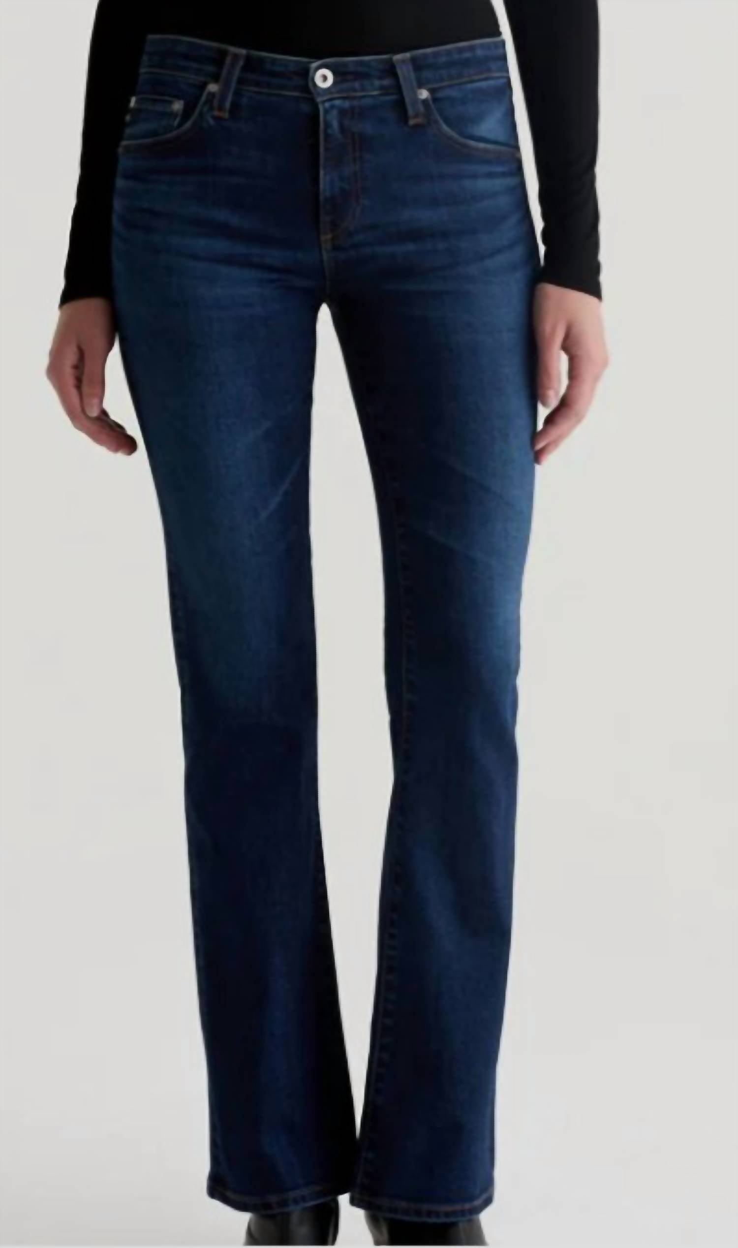 

Angel Low Rise Boot Джинсы в синем цвете AG Jeans