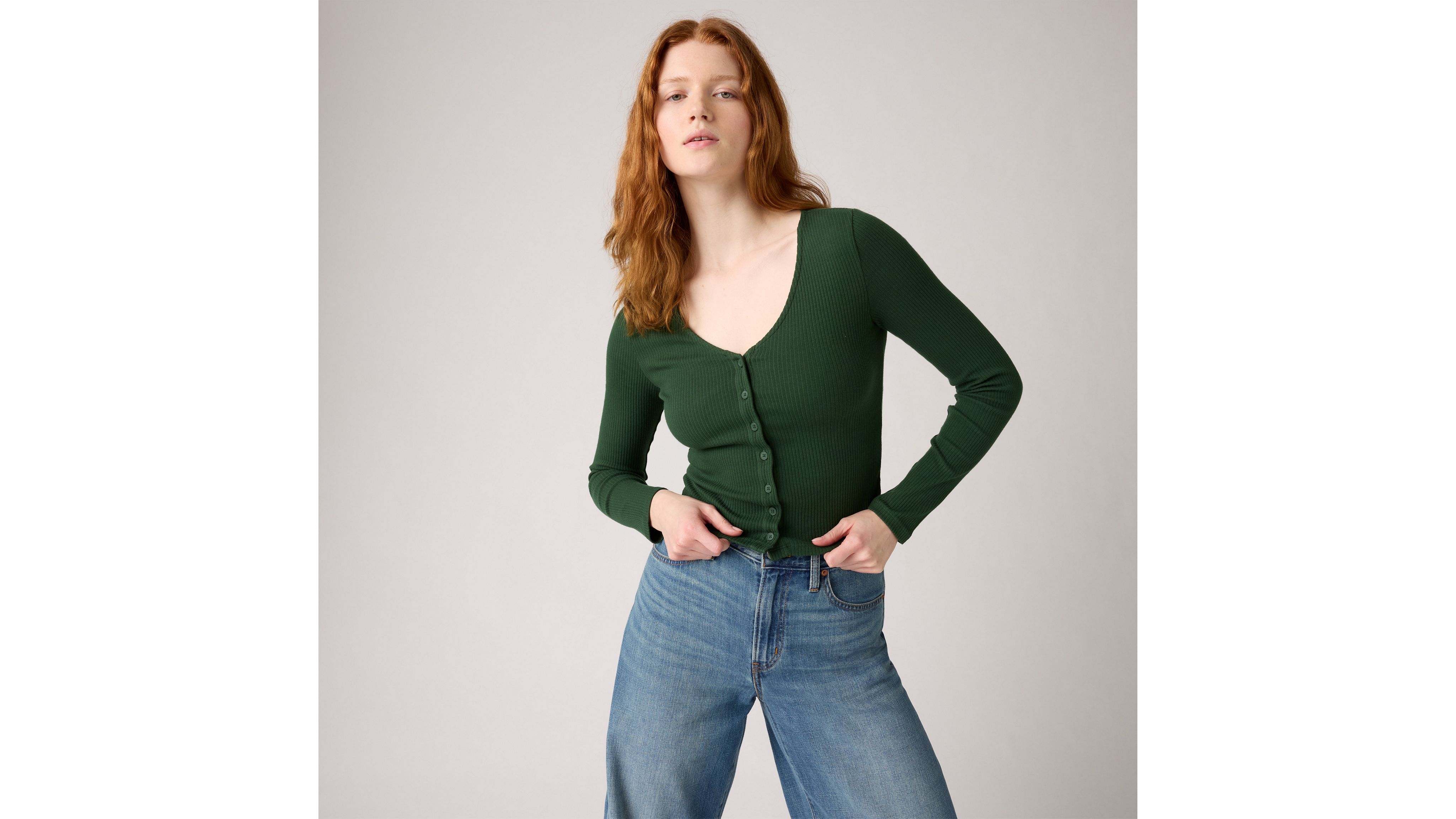 

Футболка с длинным рукавом Muse Levi's, Mountain View - Green