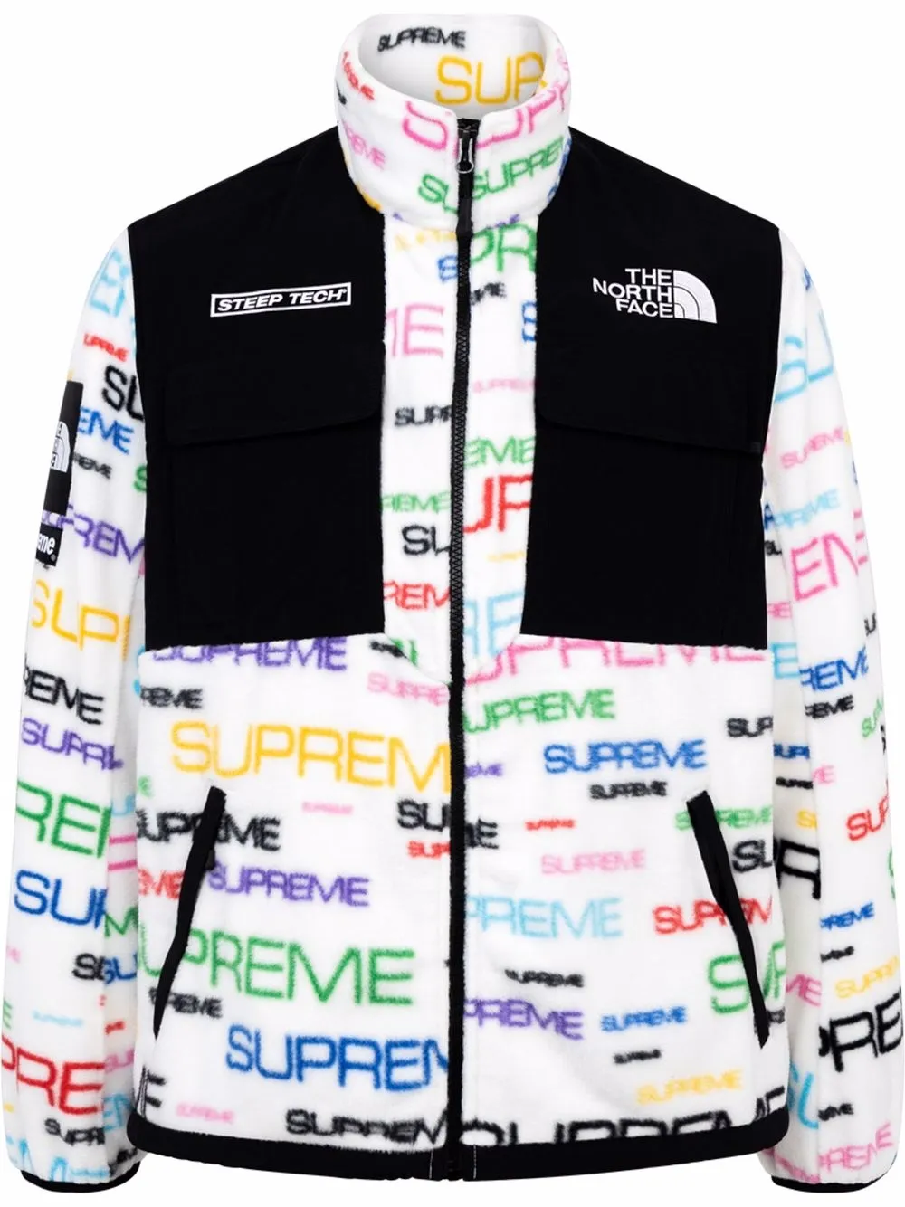 

Флисовая куртка Steep из коллаборации с The North Face Supreme, белый