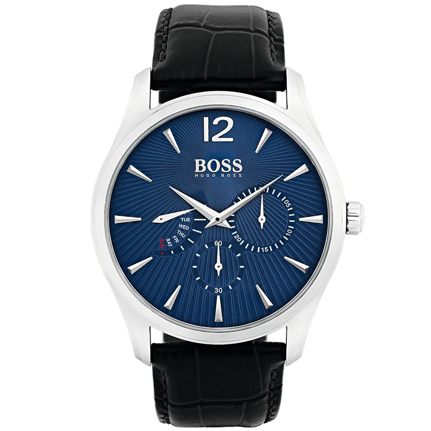 

Мужские часы Hugo Boss Time One Commander с синим циферблатом
