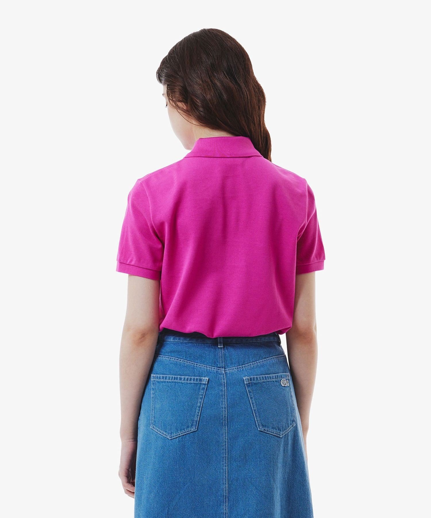 Поло-рубашка LACOSTE Fuchsia Pink, 100% хлопок — фото 2