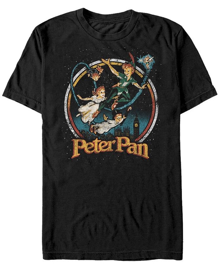 

Мужская футболка Disney Peter Pan Group London Flyin с коротким рукавом Fifth Sun, черный