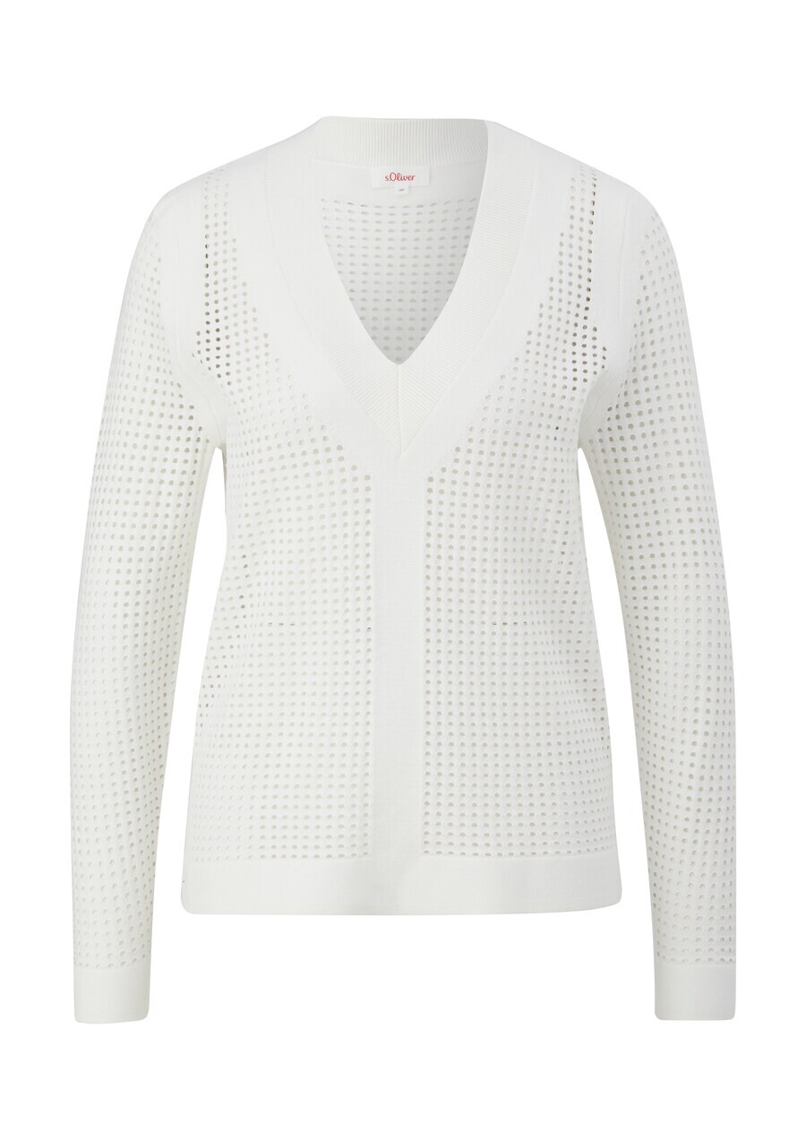 

Тонкий вязаный свитер s.Oliver Sweater, белый