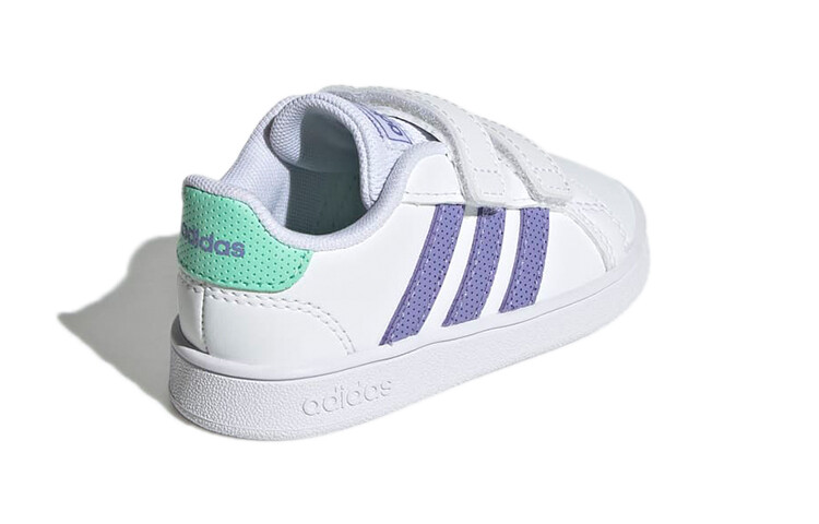 Кроссовки adidas neo GRAND COURT Toddler Shoes TD Low-top White/purple — фото 4