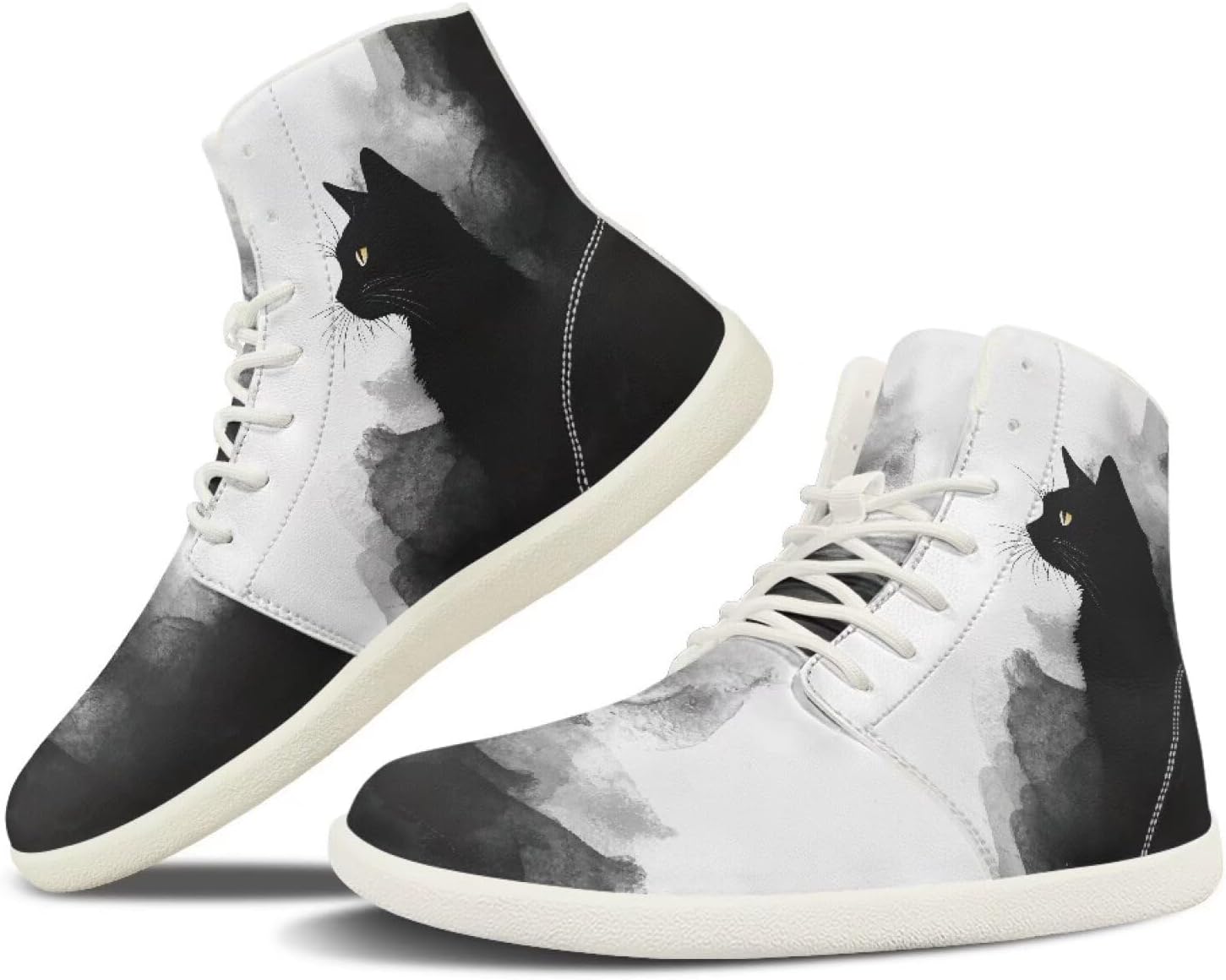 

Унисекс обувь для женщин и мужчин с широким носком, обувь для бега, с нулевым падением, легкая обувь для ходьбы, высокие кроссовки с белой подошвой, размеры 5-13.5 Qoiuvncy