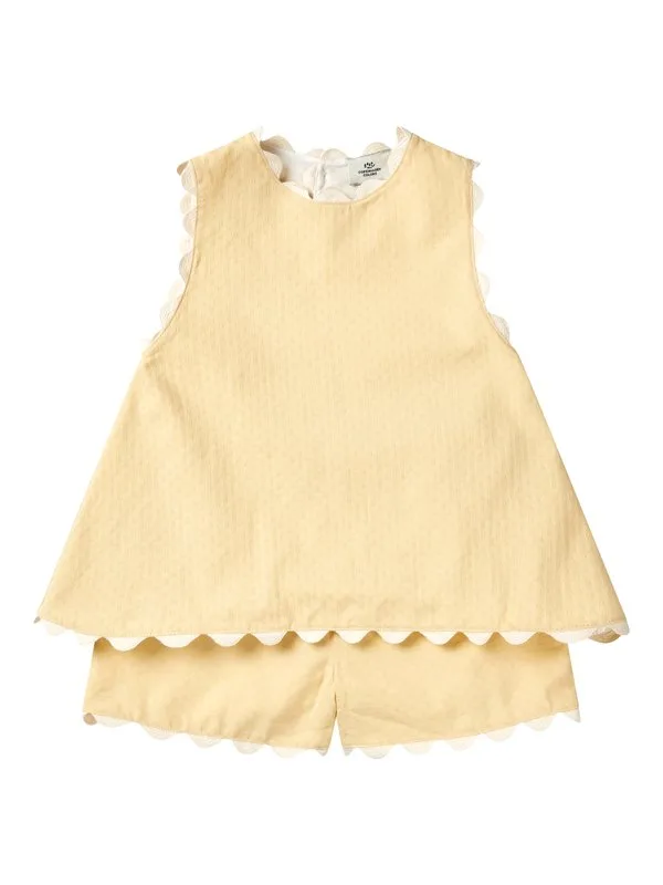 Блузка в стиле ар-деко Copenhagen Colors, Pale Yellow