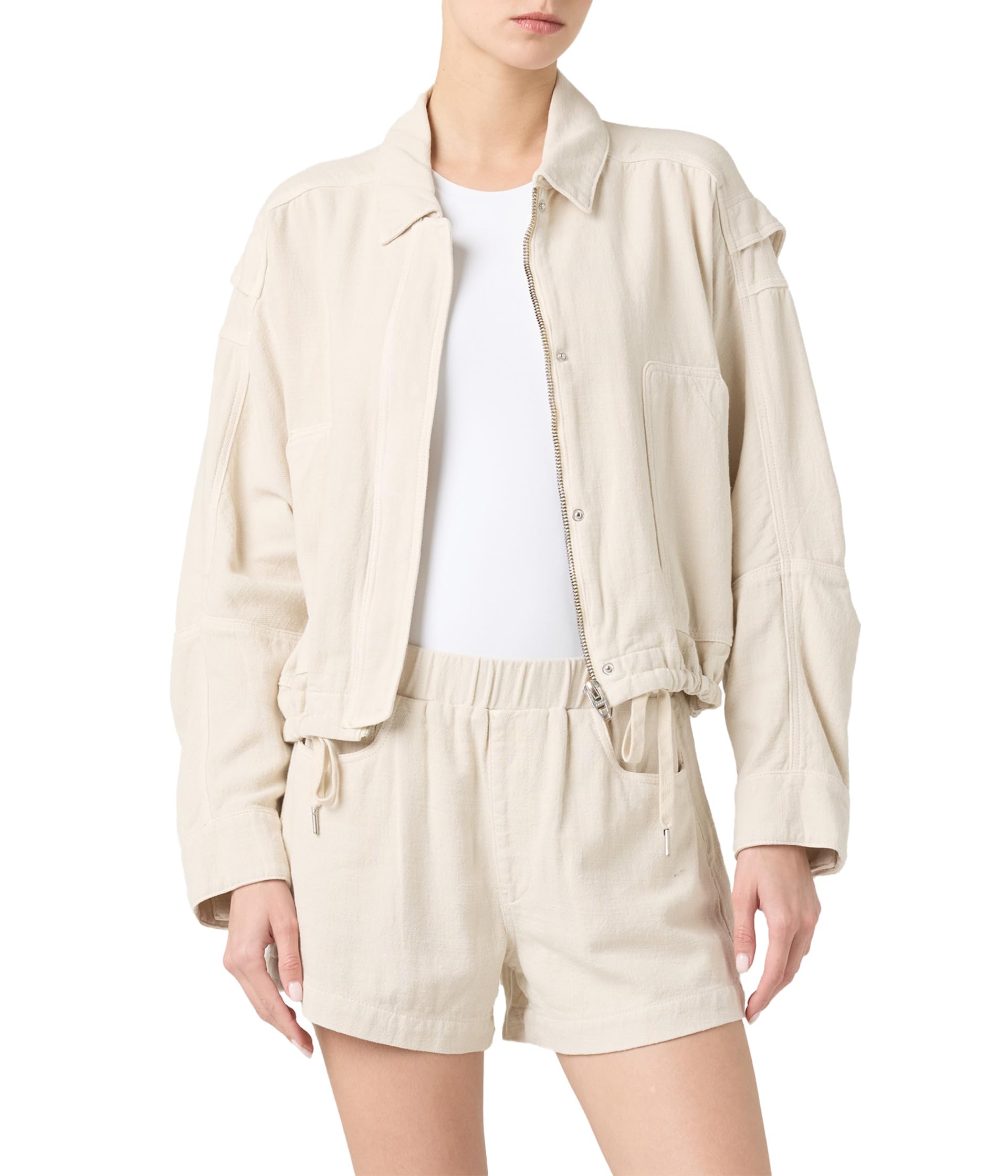 

Куртка Blank NYC Oyster Bar Linen Utility Jacket, бежевый