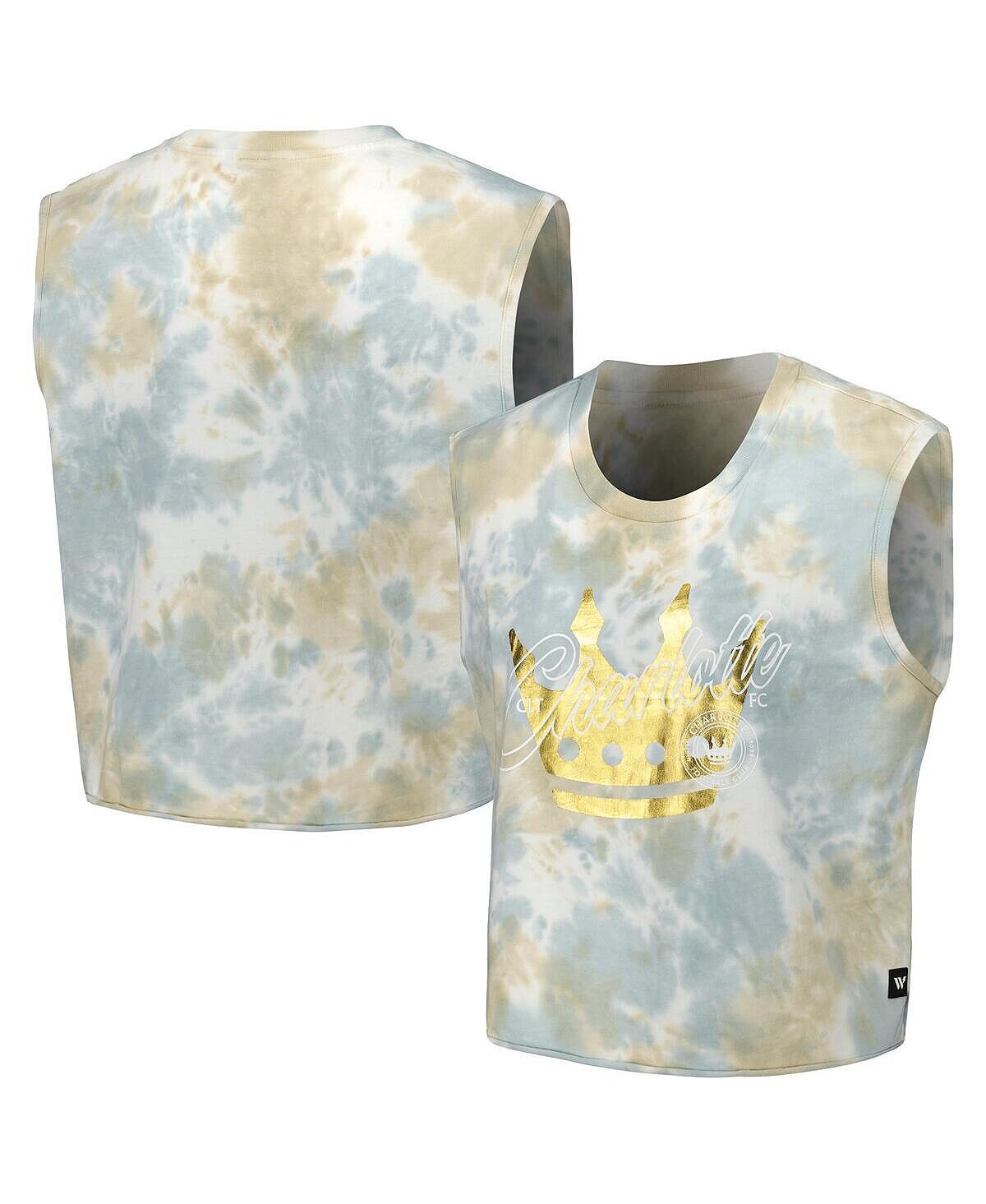 

Женская трикотажная майка Charlotte FC Tie-Dye The Wild Collective, синий